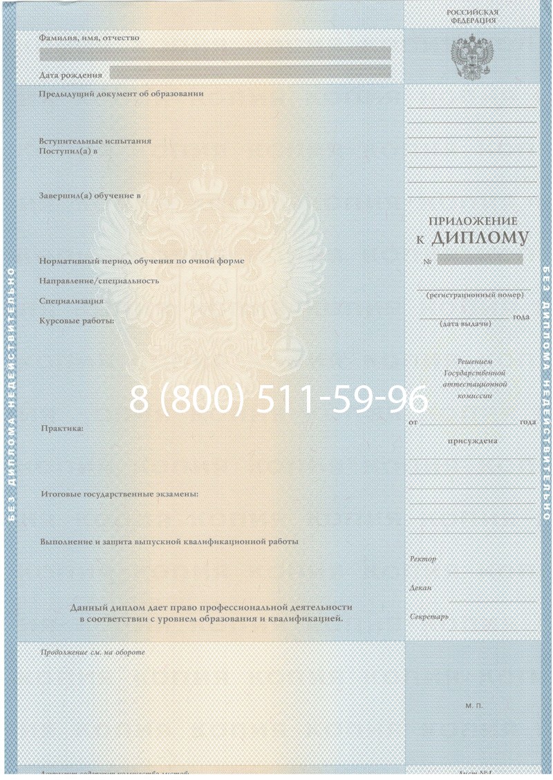 Купить Диплом специалиста 2003-2009 годов в Челябинске