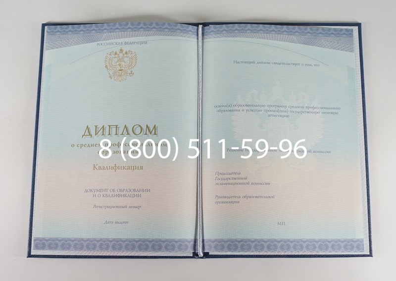Диплом техникума (Спецбланк) 2014-2026 года в Челябинске